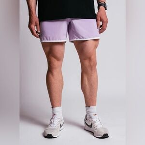 Ptula Men’s Performance Shorts Medium Lavender 6” Athletic Gym